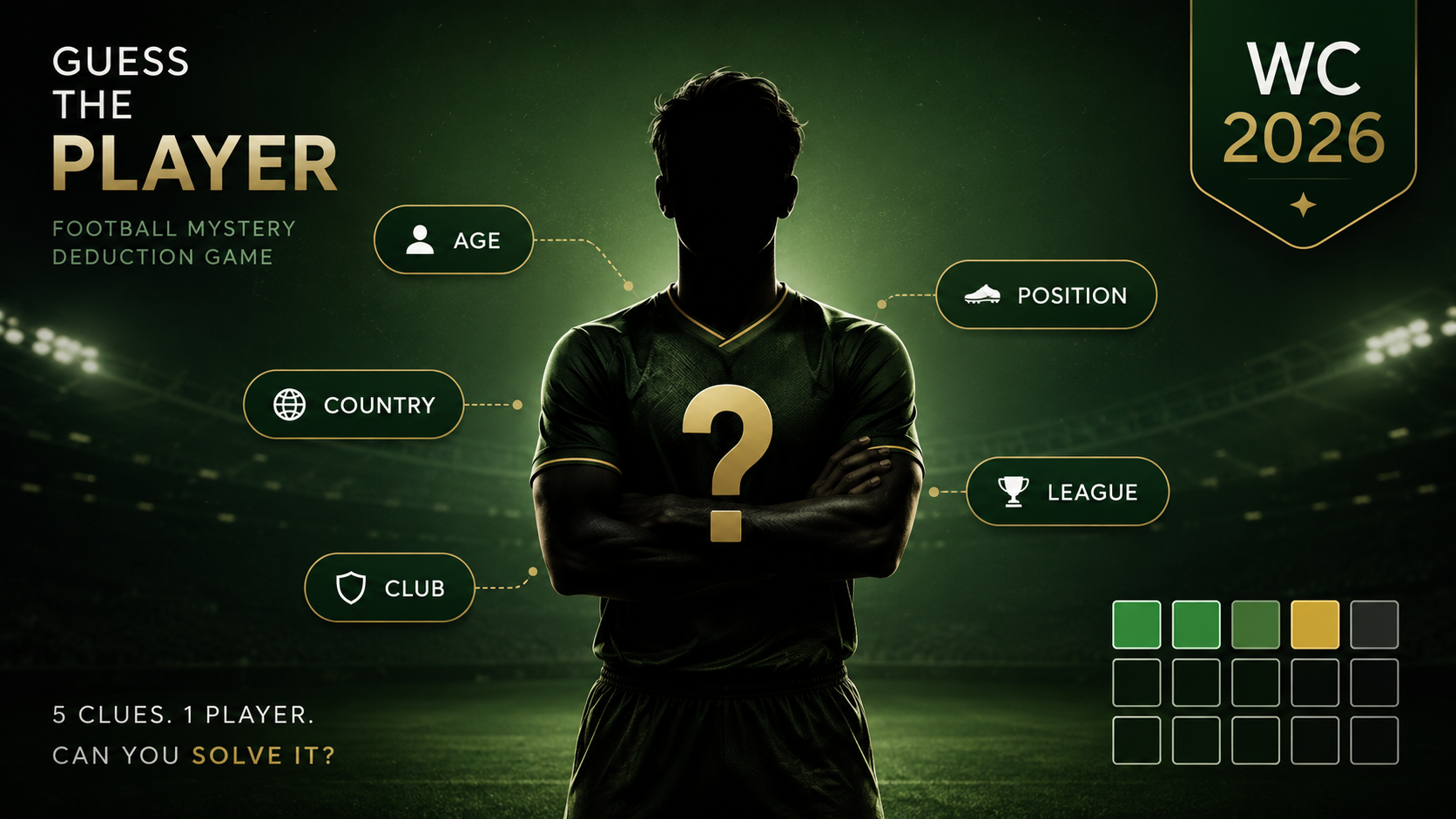 Guess the Player — football mystery deduction game